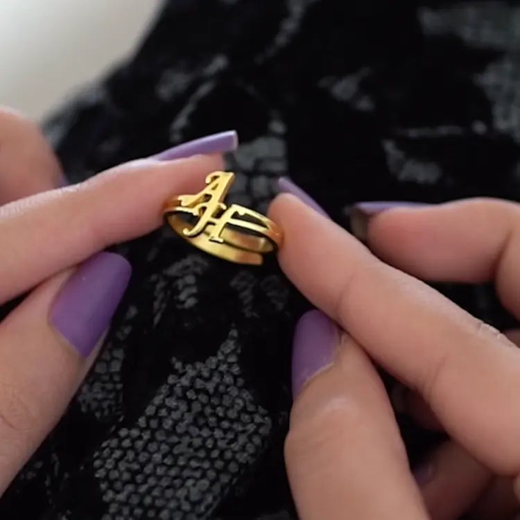 Alphabet Name Ring - Customized