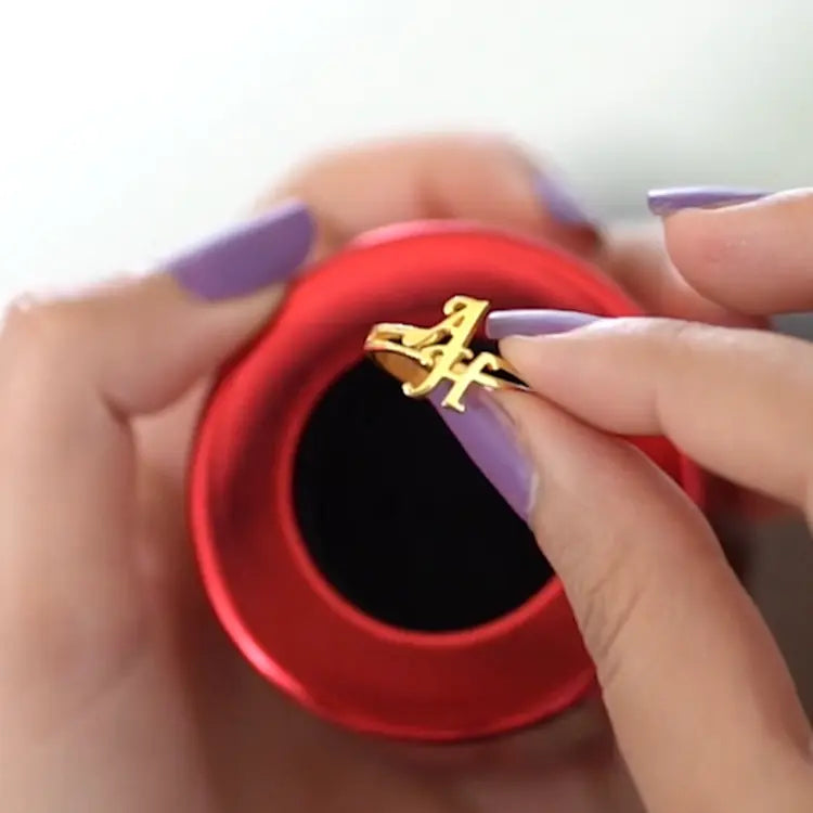Alphabet Name Ring - Customized