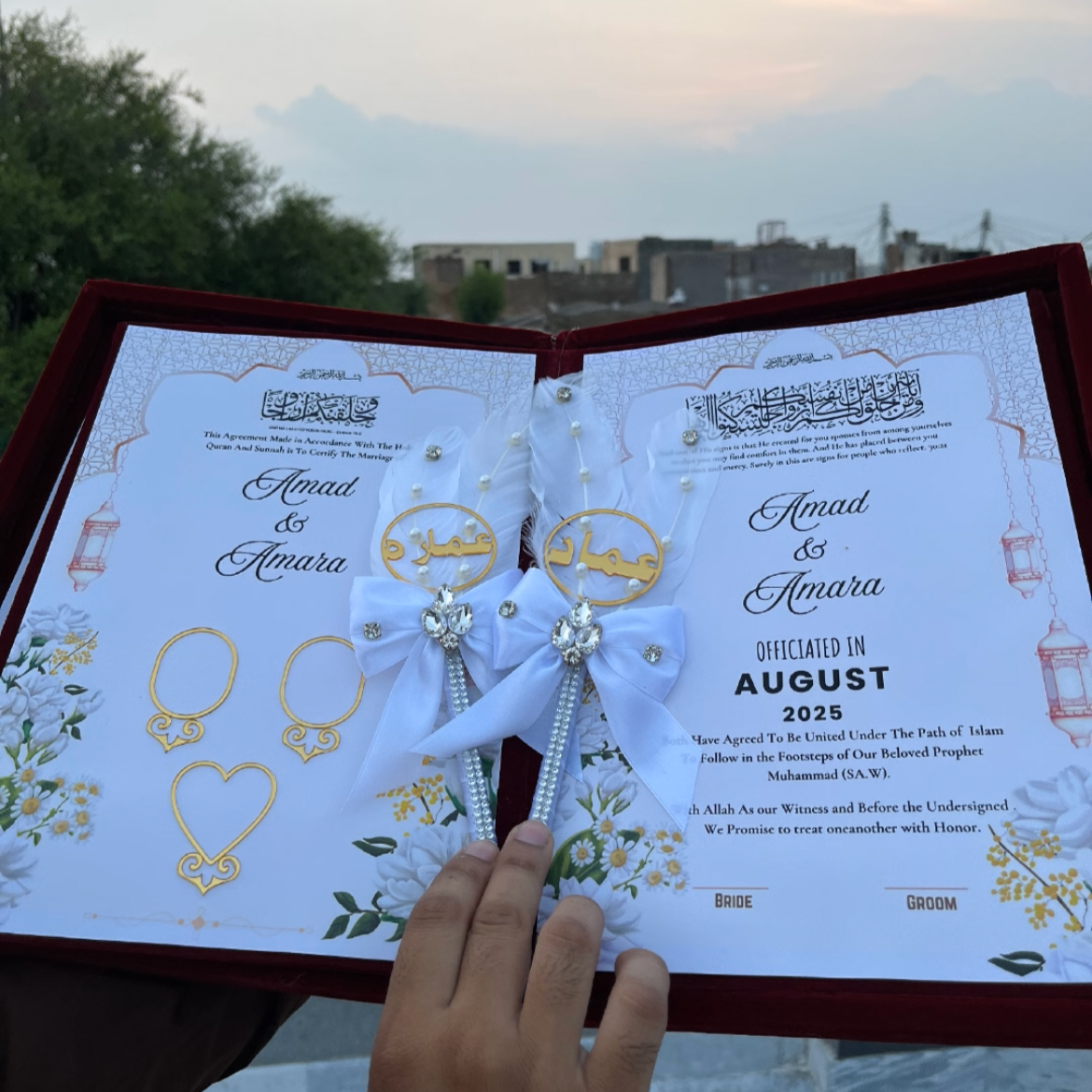 Nikkah Booklet with Pen