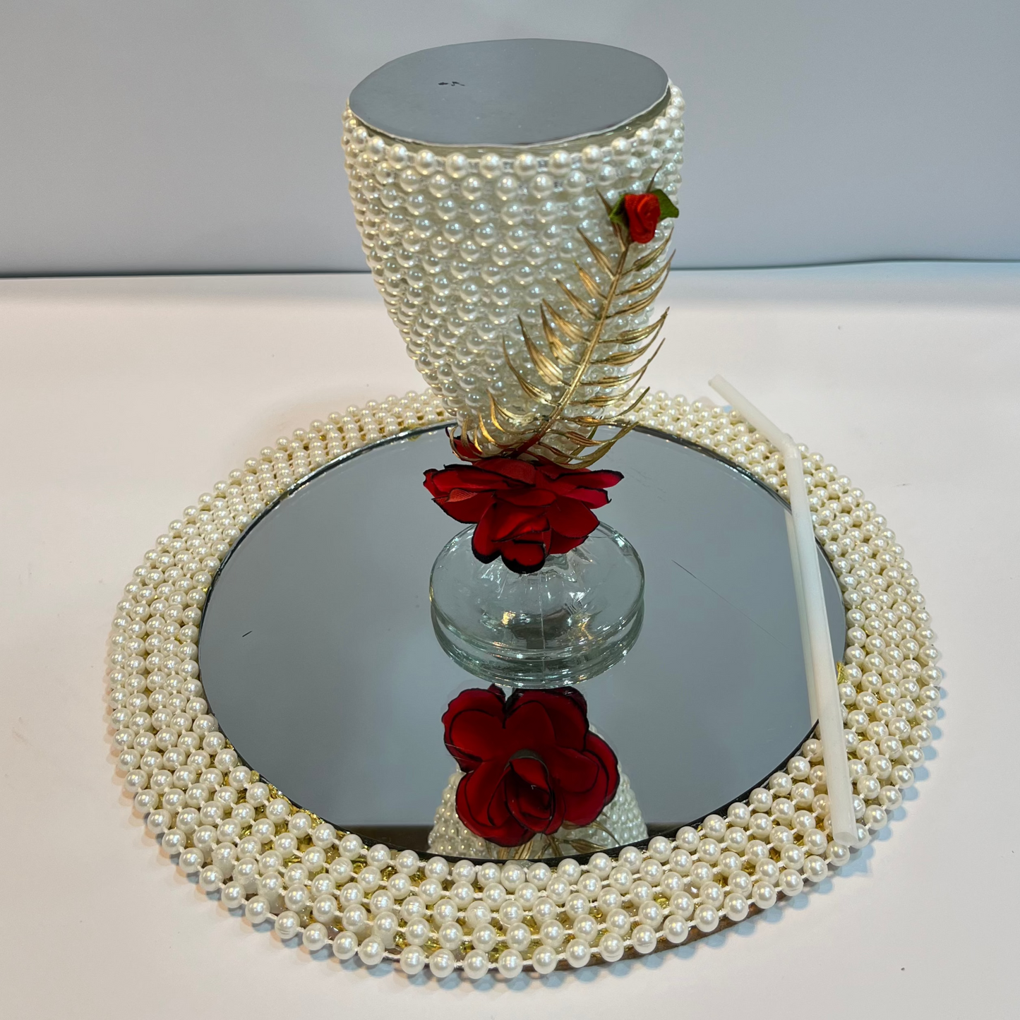 White Pearl Doodh Pilai Glass