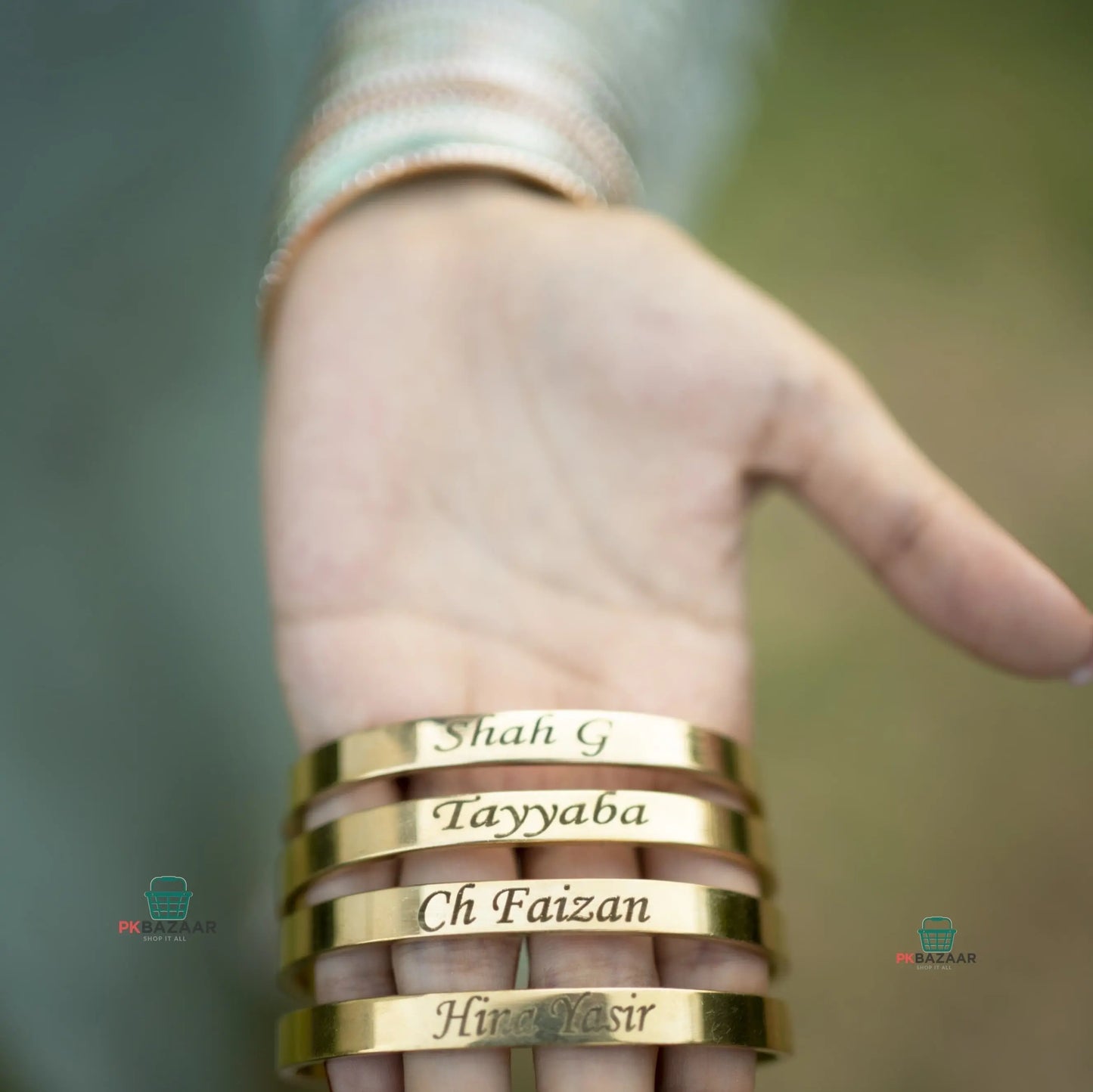 Kara Bracelet Bangle for Men & Women Custom Engraved