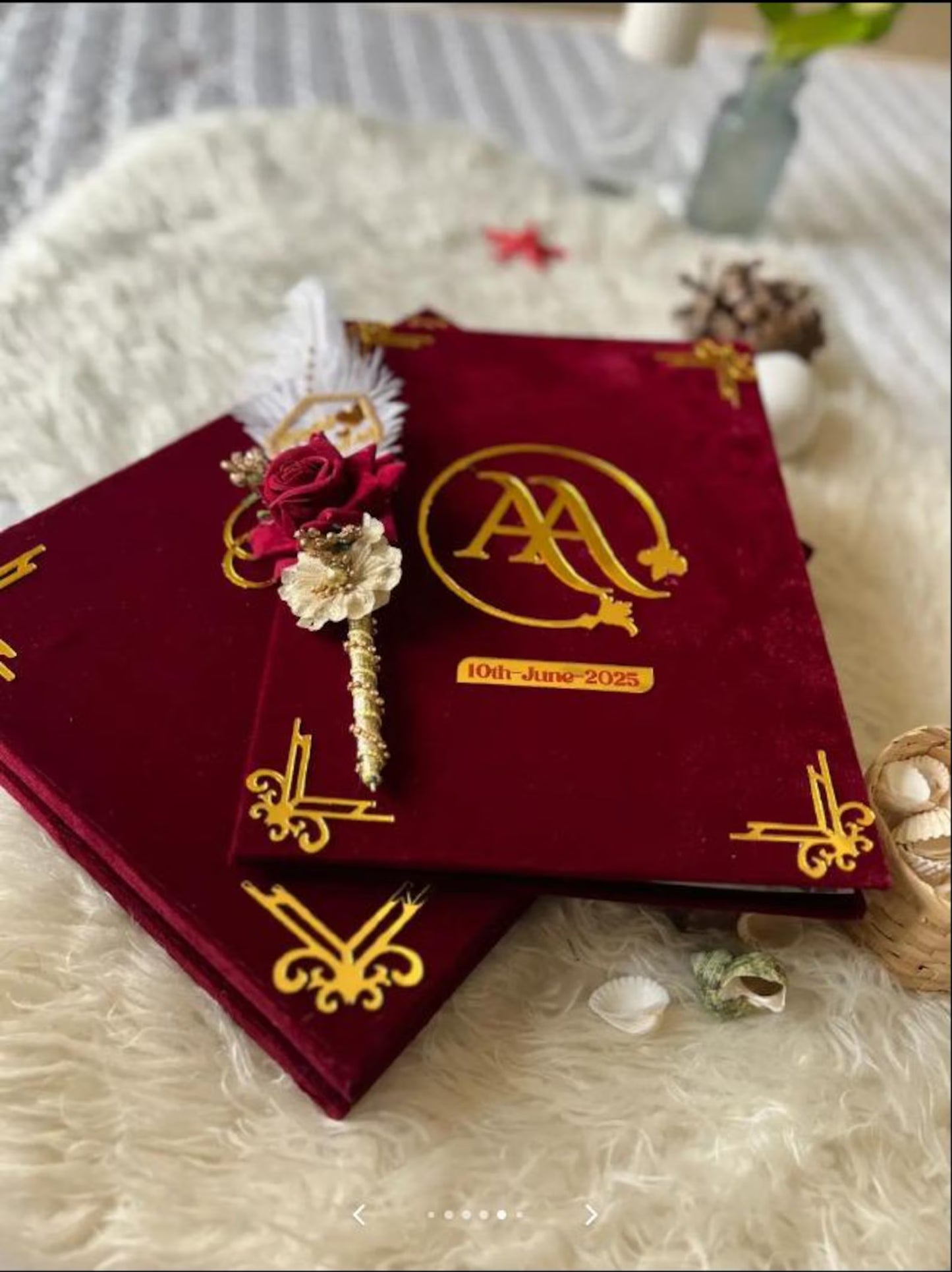 Nikkah Booklet with Pen