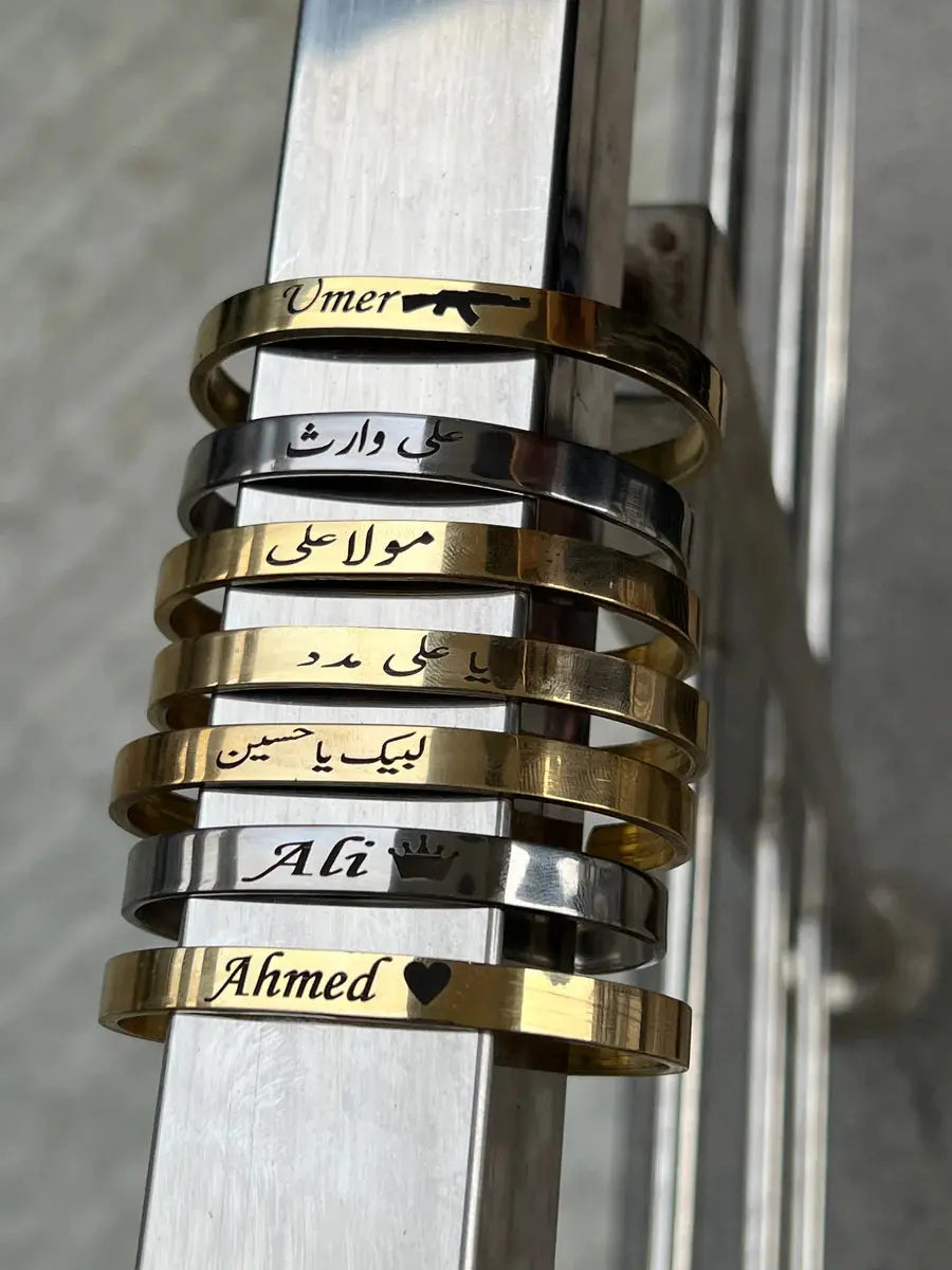 Kara Bracelet Bangle for Men & Women Custom Engraved