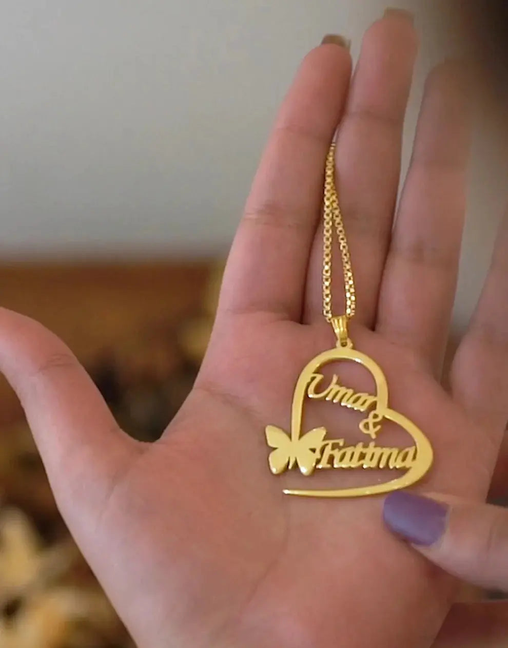 Love Necklace Butterfly