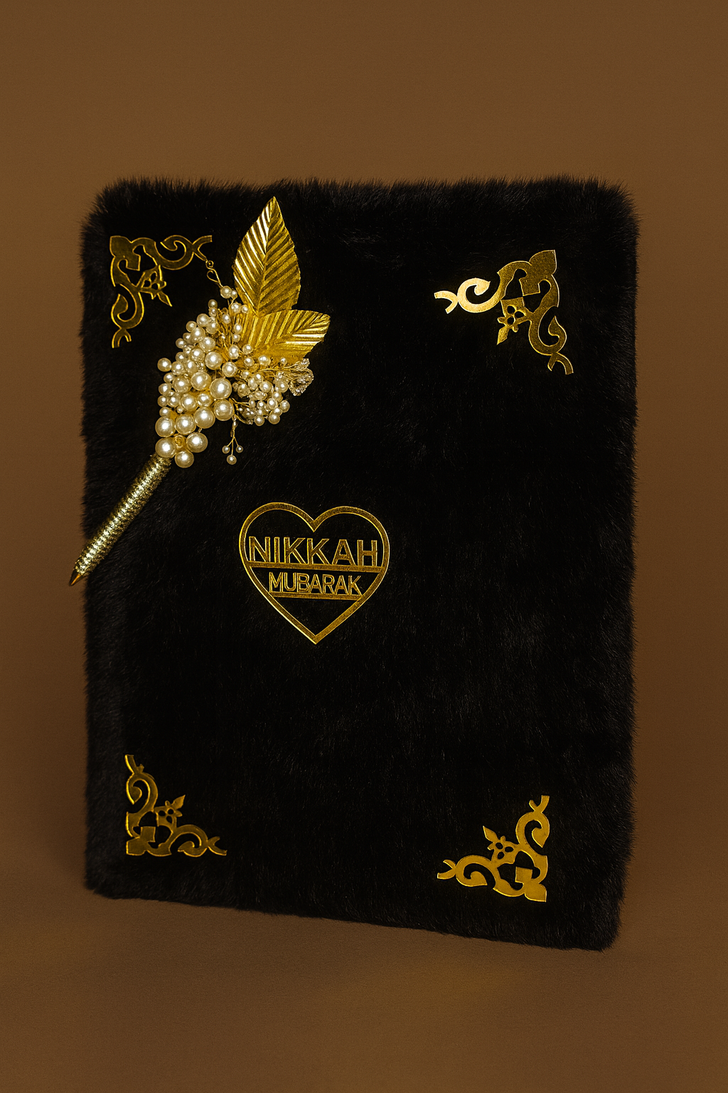 Premium Fur Customized Nikah Nama Booklet With Pen