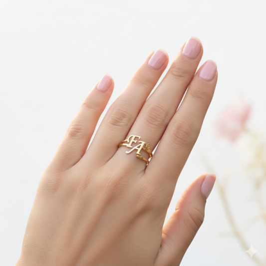 Alphabet Name Ring - Customized
