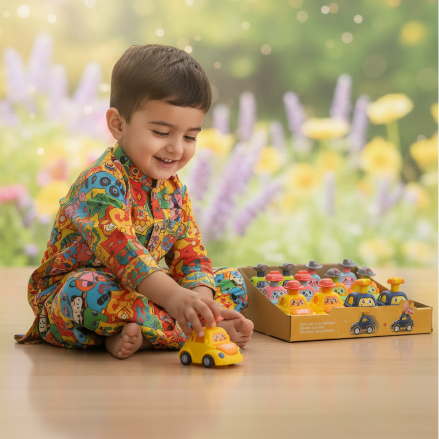 Mini Turbo Bubble Car Set - 12 Cars