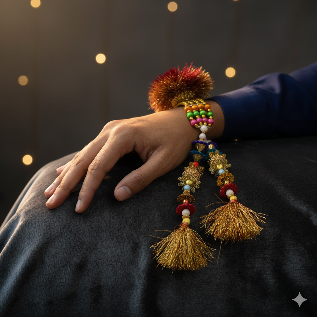 Wedding Bracelet & Gaana for Bride and Groom – Elegant Traditional Wedding Accessory