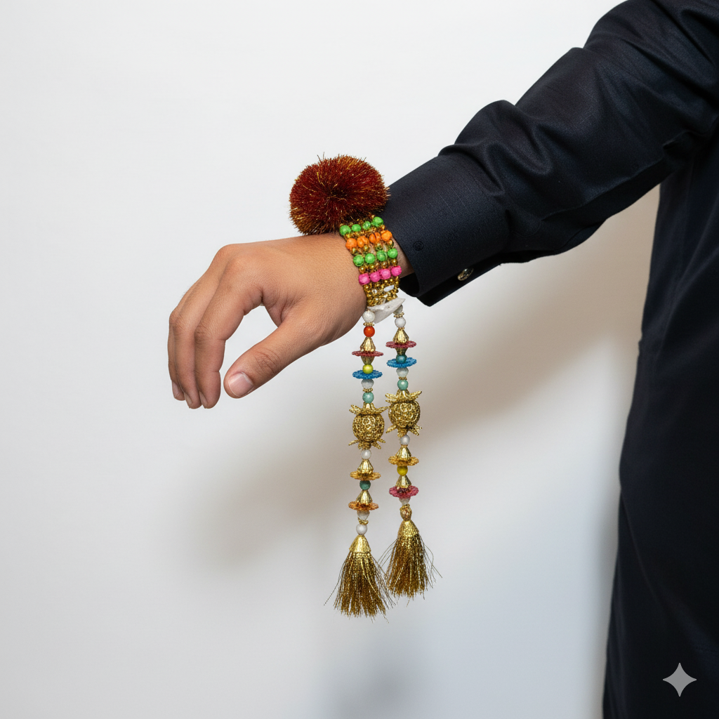 Wedding Bracelet & Gaana for Bride and Groom – Elegant Traditional Wedding Accessory