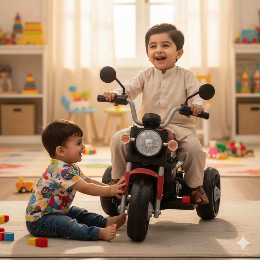 Kids Electric Ride- Music Light Mp3, 35kg Capacity