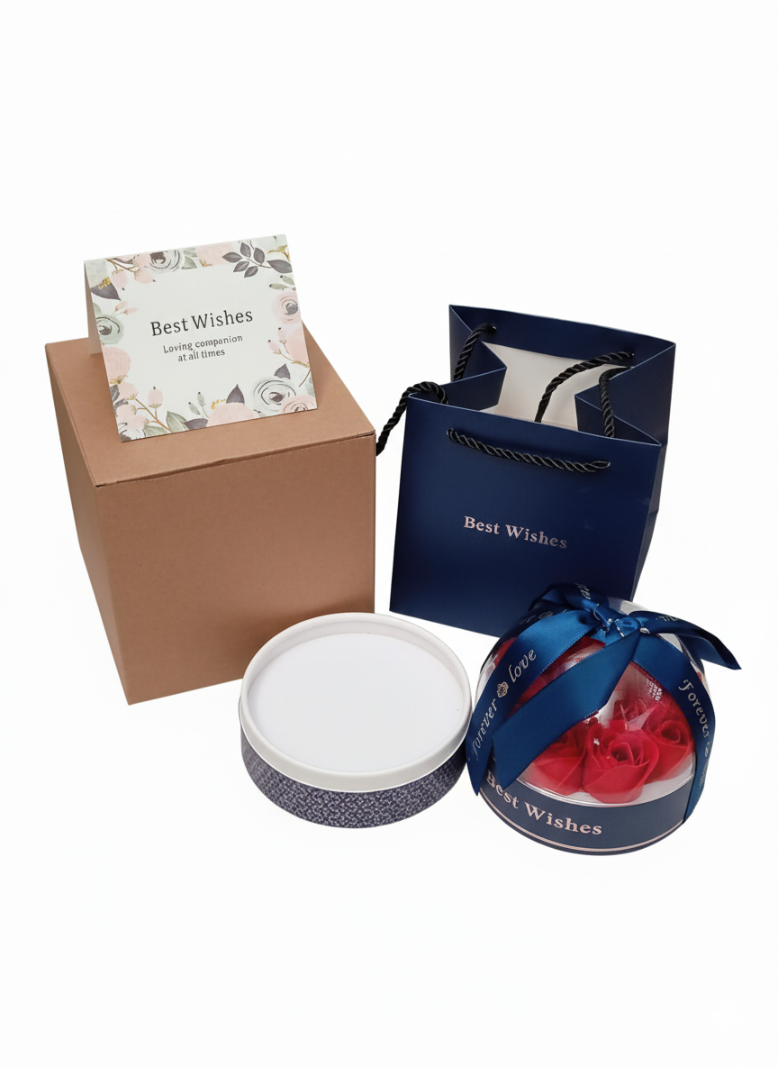 Best Wishes Gift Set with Card & Packaging