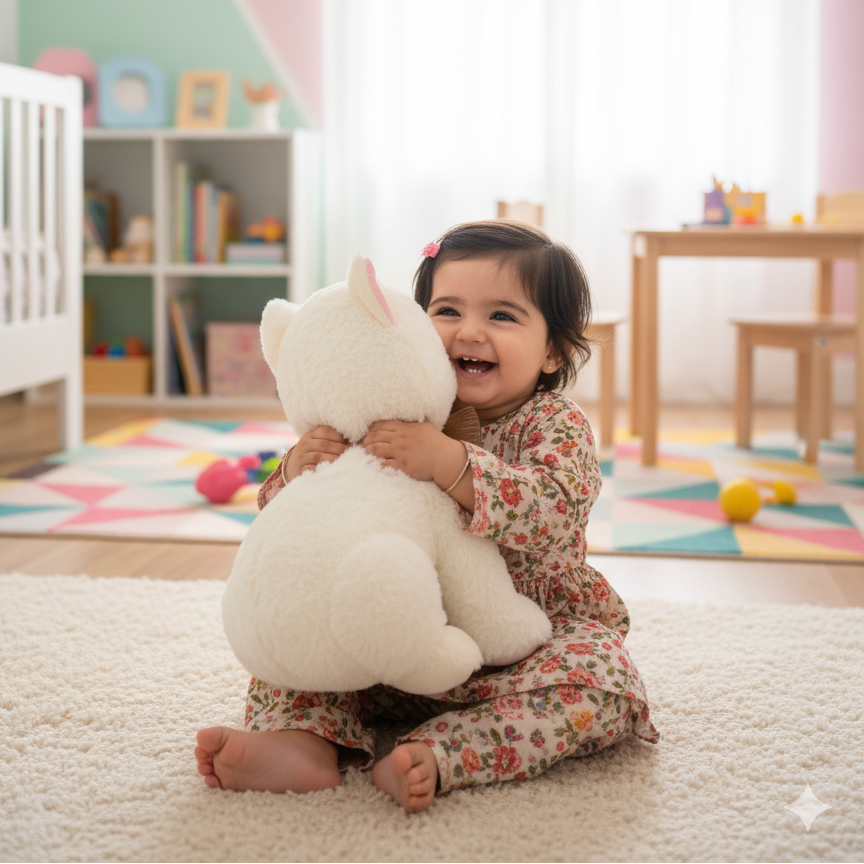 Fluffy Cuddle Cat Plush Toy