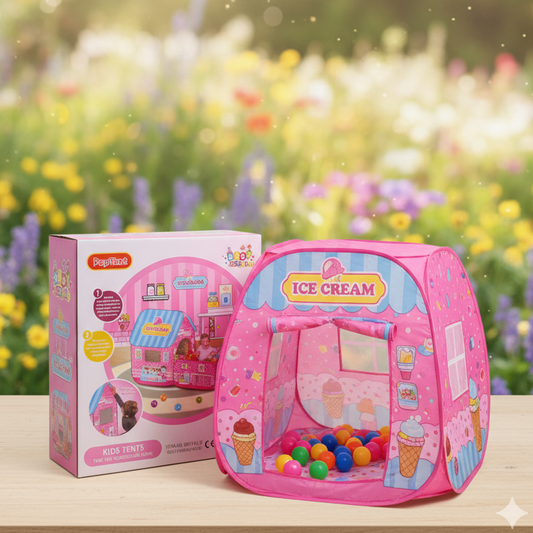 Play Tent Kids Ice Cream Shop Playhouse