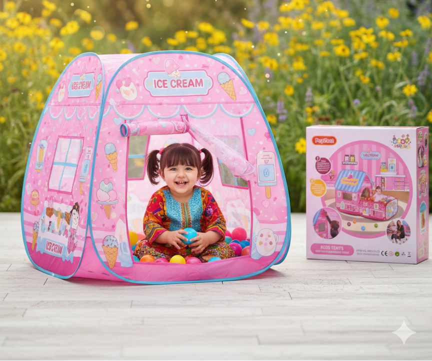 Play Tent Kids Ice Cream Shop Playhouse