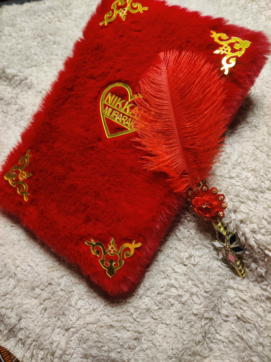 Premium Fur Customized Nikah Nama Booklet With Pen