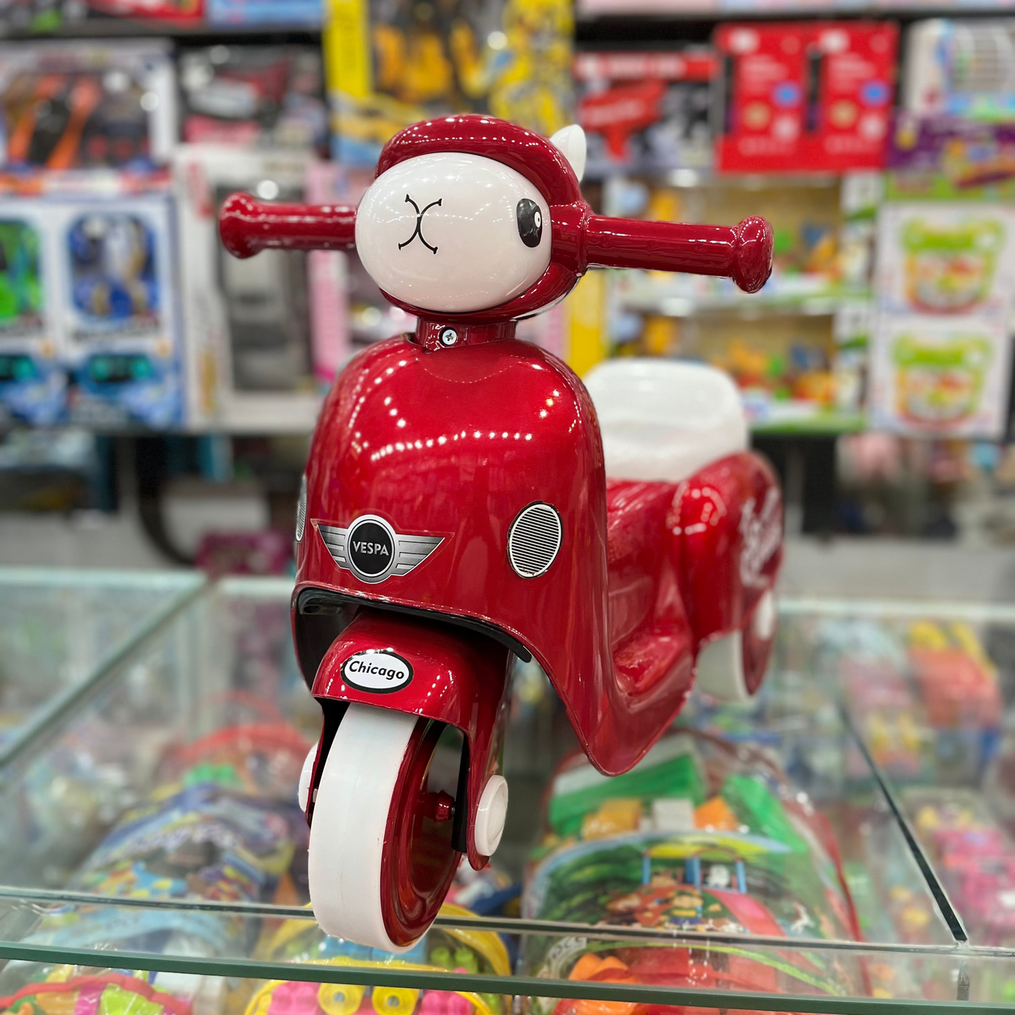 Kids Ride-On Red Scooter Toy – Fun & Stylish Mini Bike